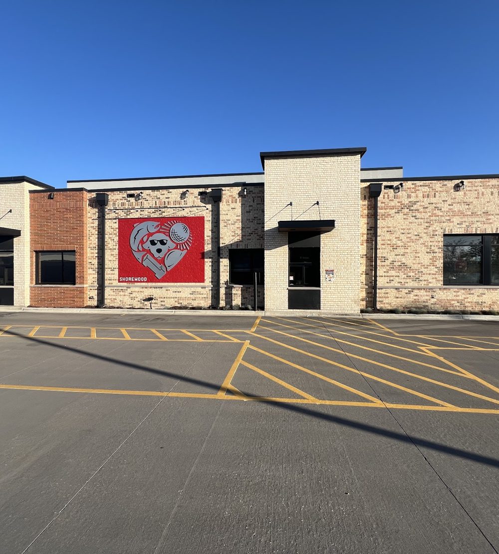 Commercial building in Northwest Indiana with storefront window film by Window Armor USA