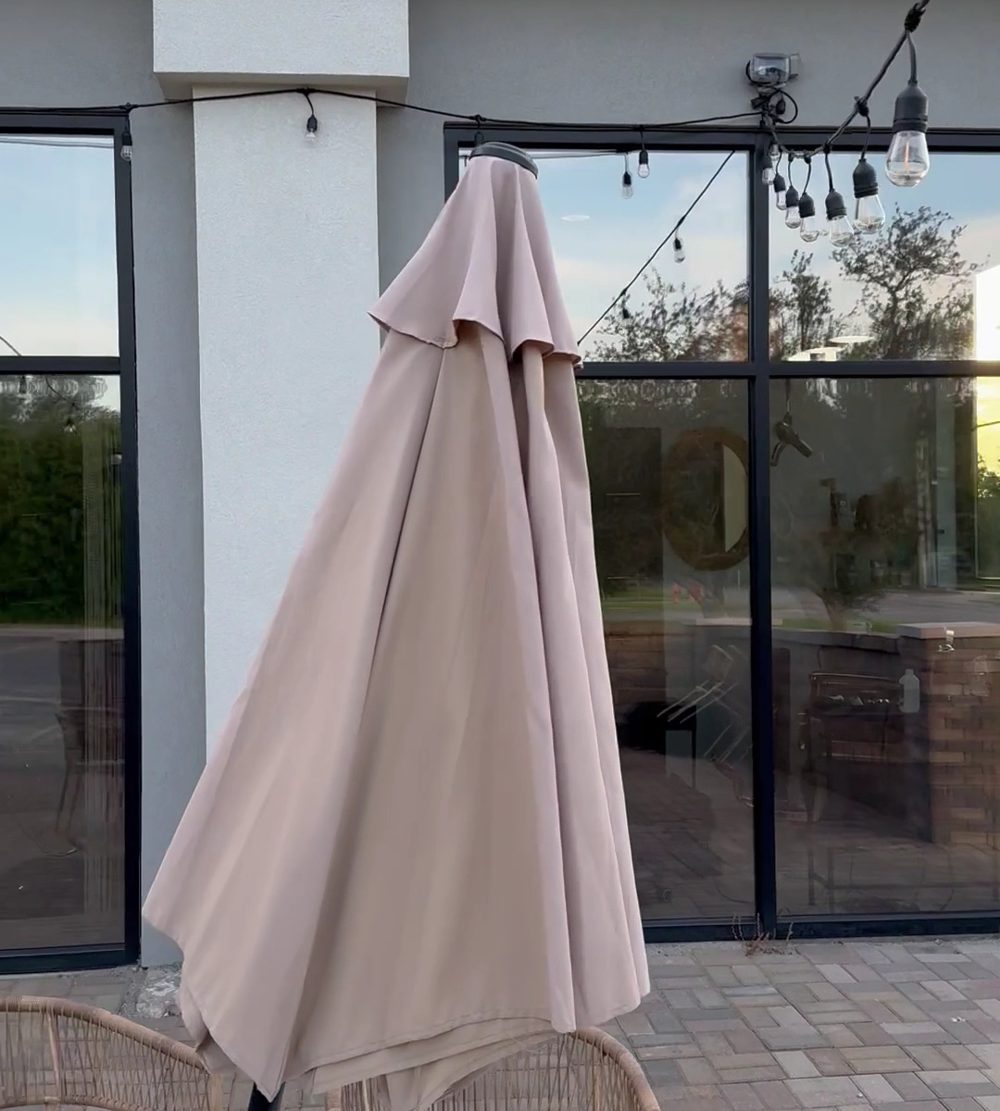 Commercial patio glass wall treated with window film